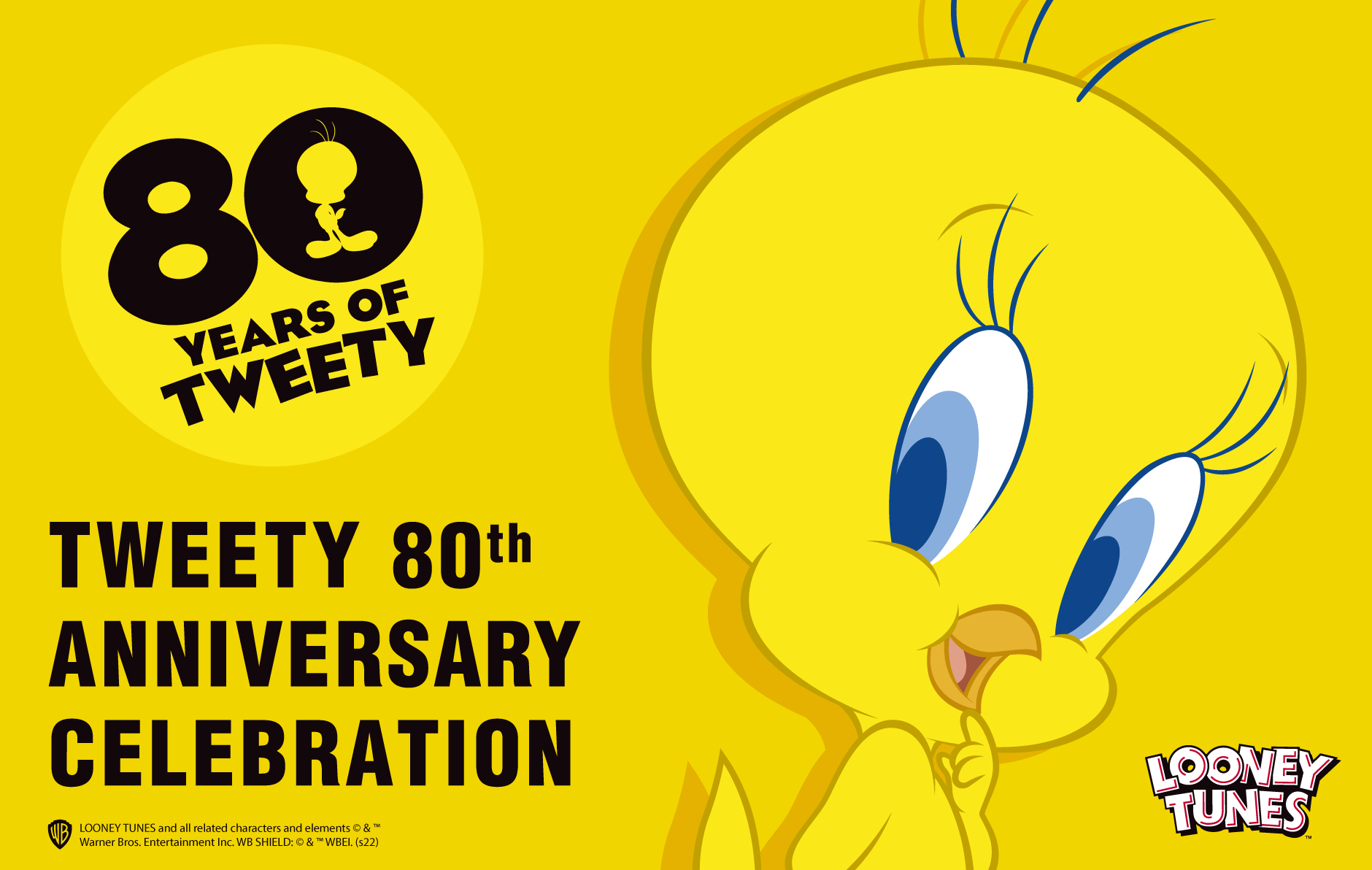 終了】トゥイーティー生誕80周年を記念して、原宿・渋谷エリアの様々な